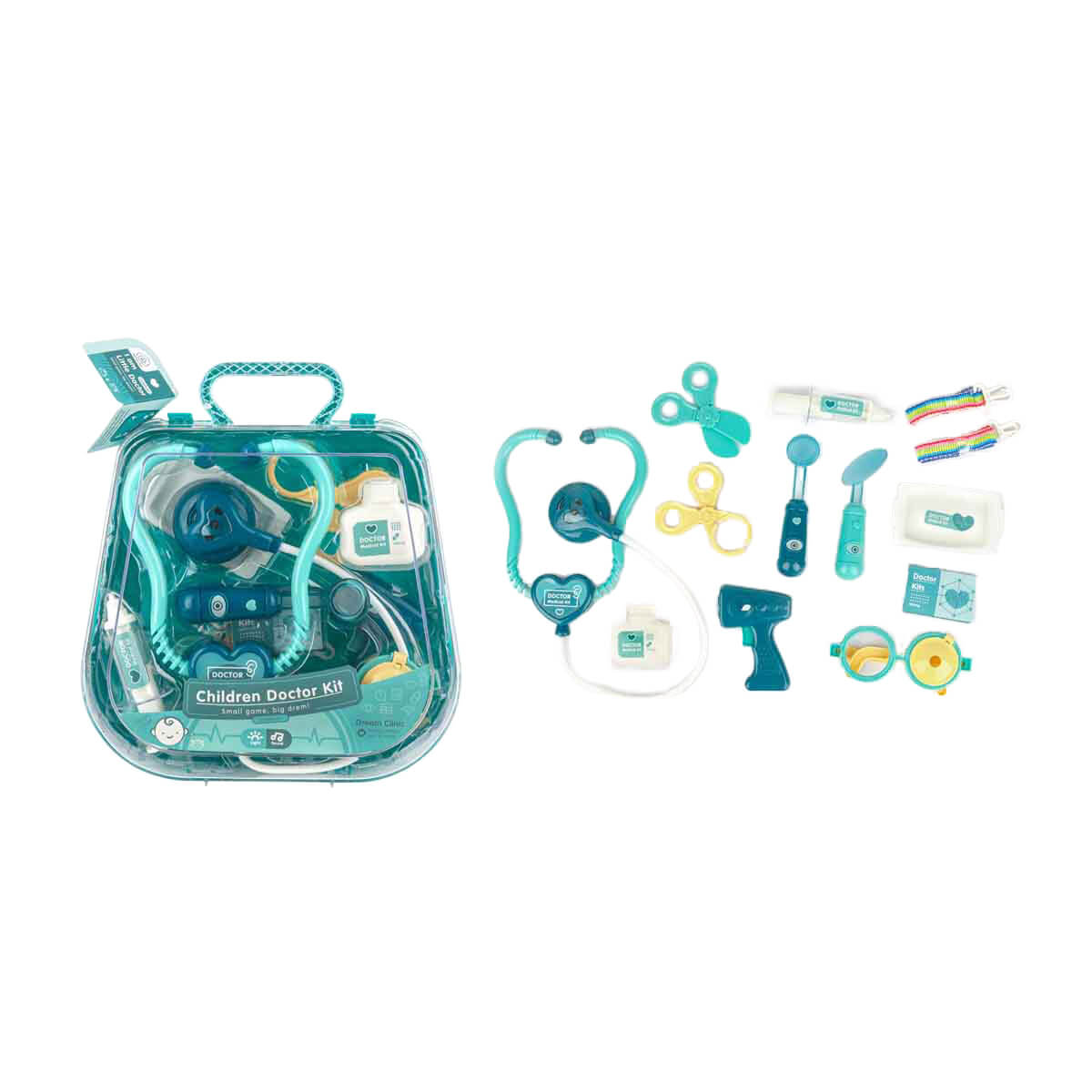 Sesli ve Işıklı Çantalı Doktor Seti - Yeşil | Toyzz Shop