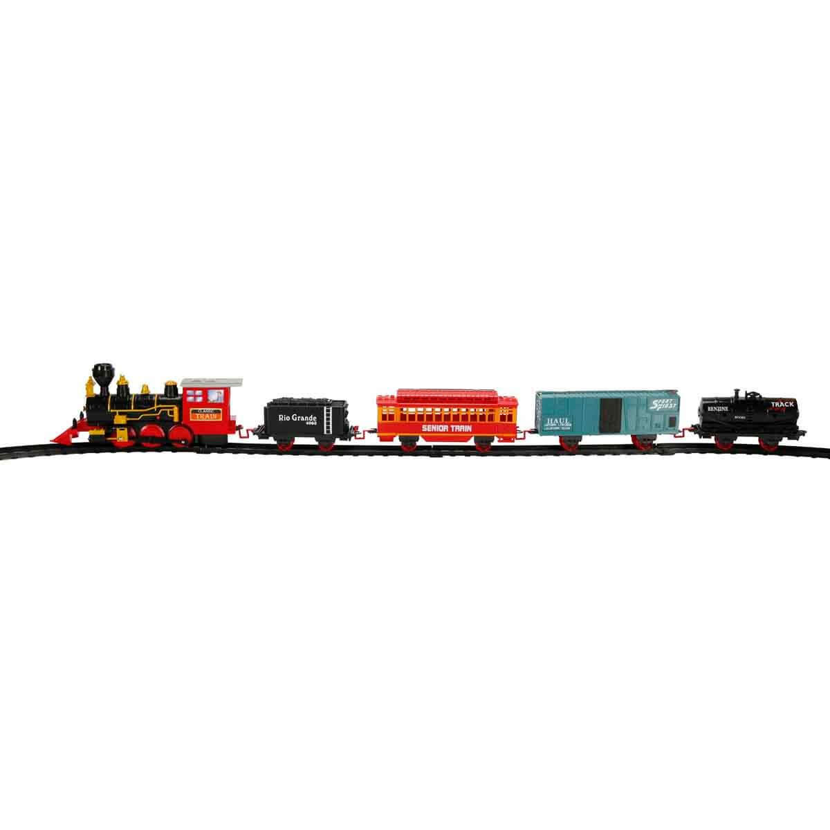Sesli ve Işıklı Klasik Tren Seti 22 Parça - Yeşil Vagon | Toyzz Shop