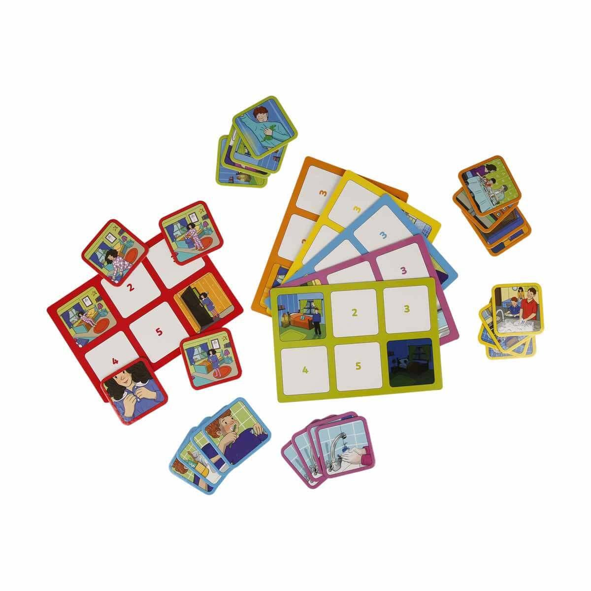 Hikaye Tamamlama Kartları Turuncu/Turkuaz 30 Parça | Toyzz Shop