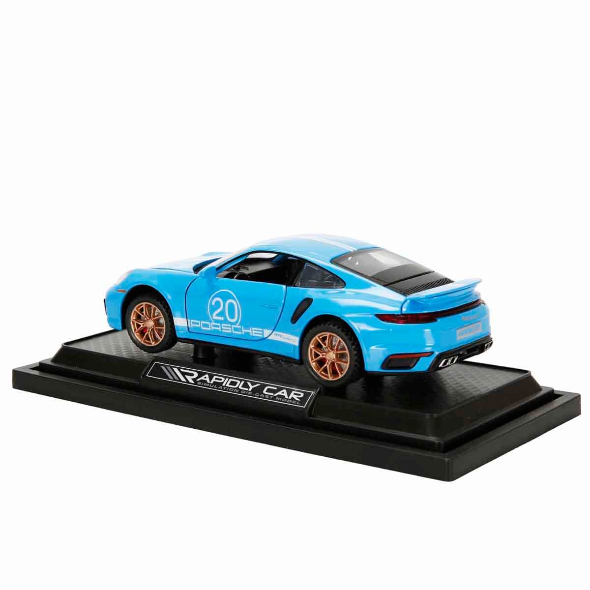 1:32 Sesli ve Işıklı Porsche 911 Turbo S Die Cast Çek Bırak Model
