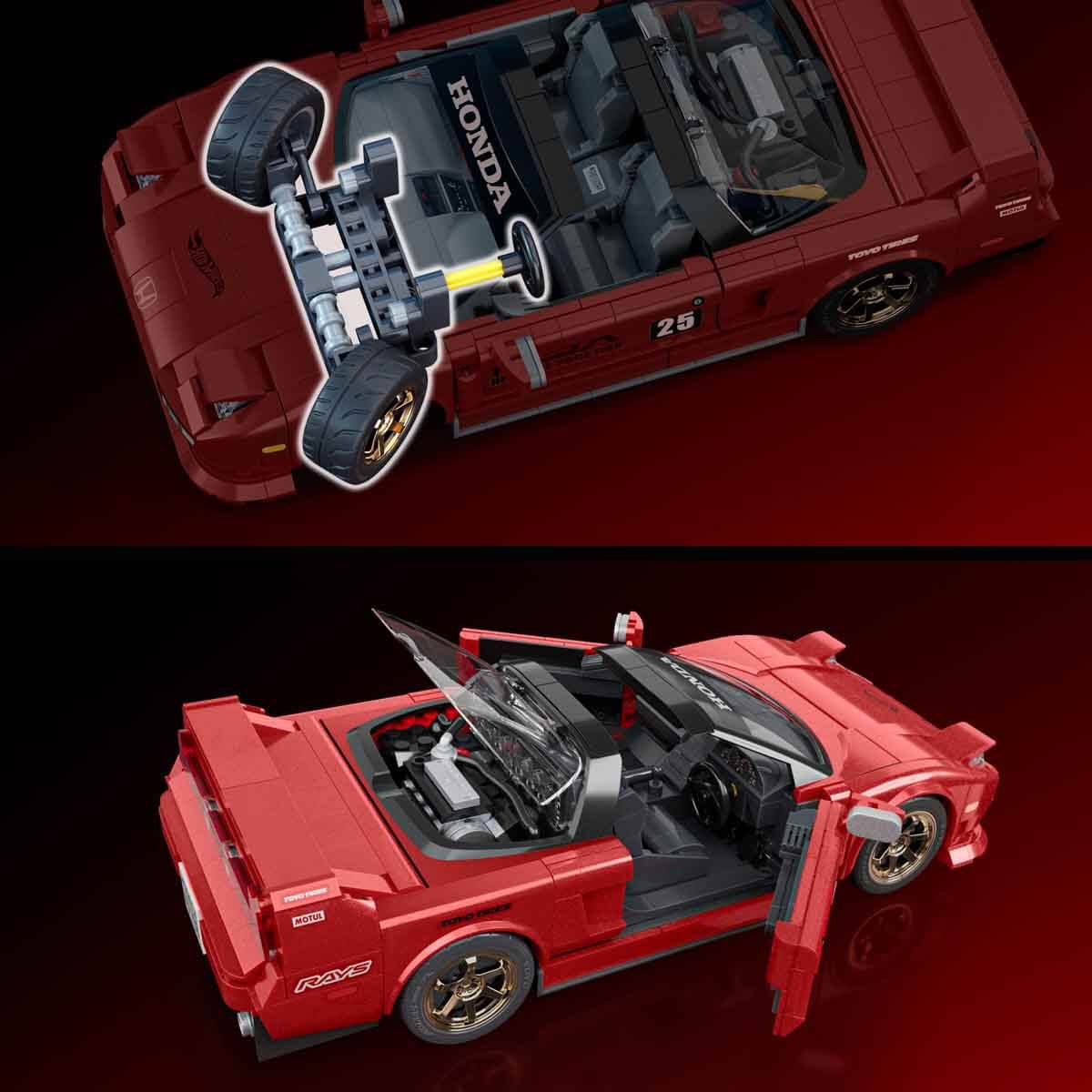Hot Wheels Elite Serisi '90 Acura NSX Araba Yapım Seti 876 Parça