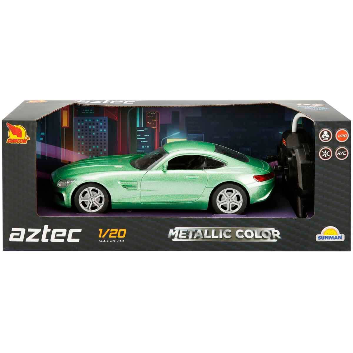 1:20 Uzaktan Kumandalı Aztec Metalik Araba - Mavi | Toyzz Shop