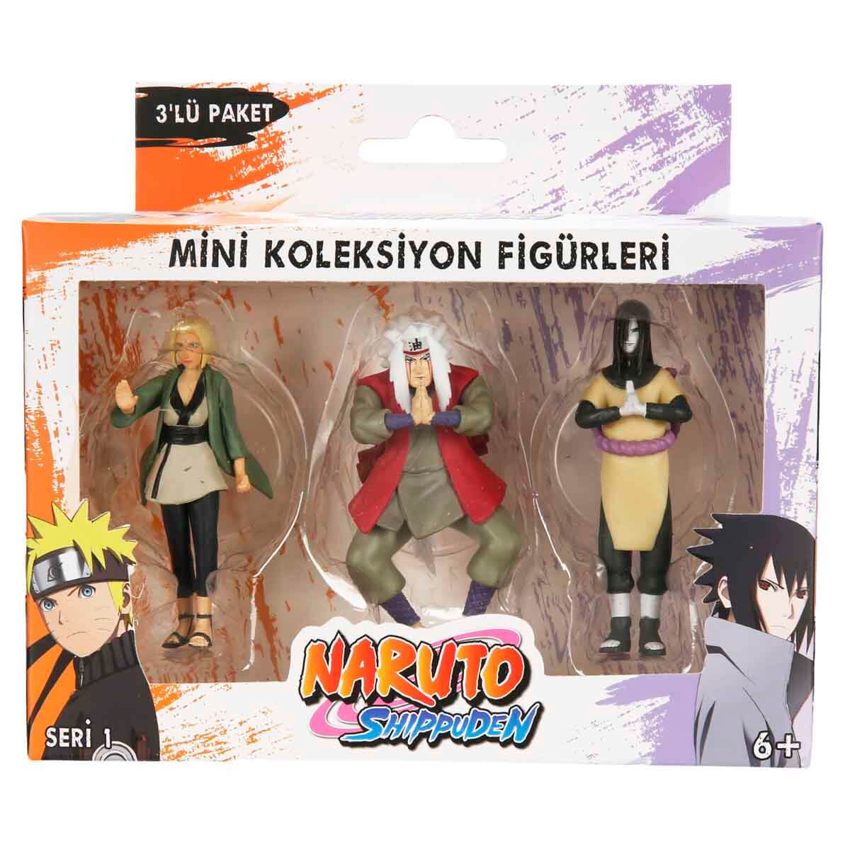 Naruto Shippuden 3'lü Figür Seti S1 - Mor Hırkalı Hinata'Lı Set