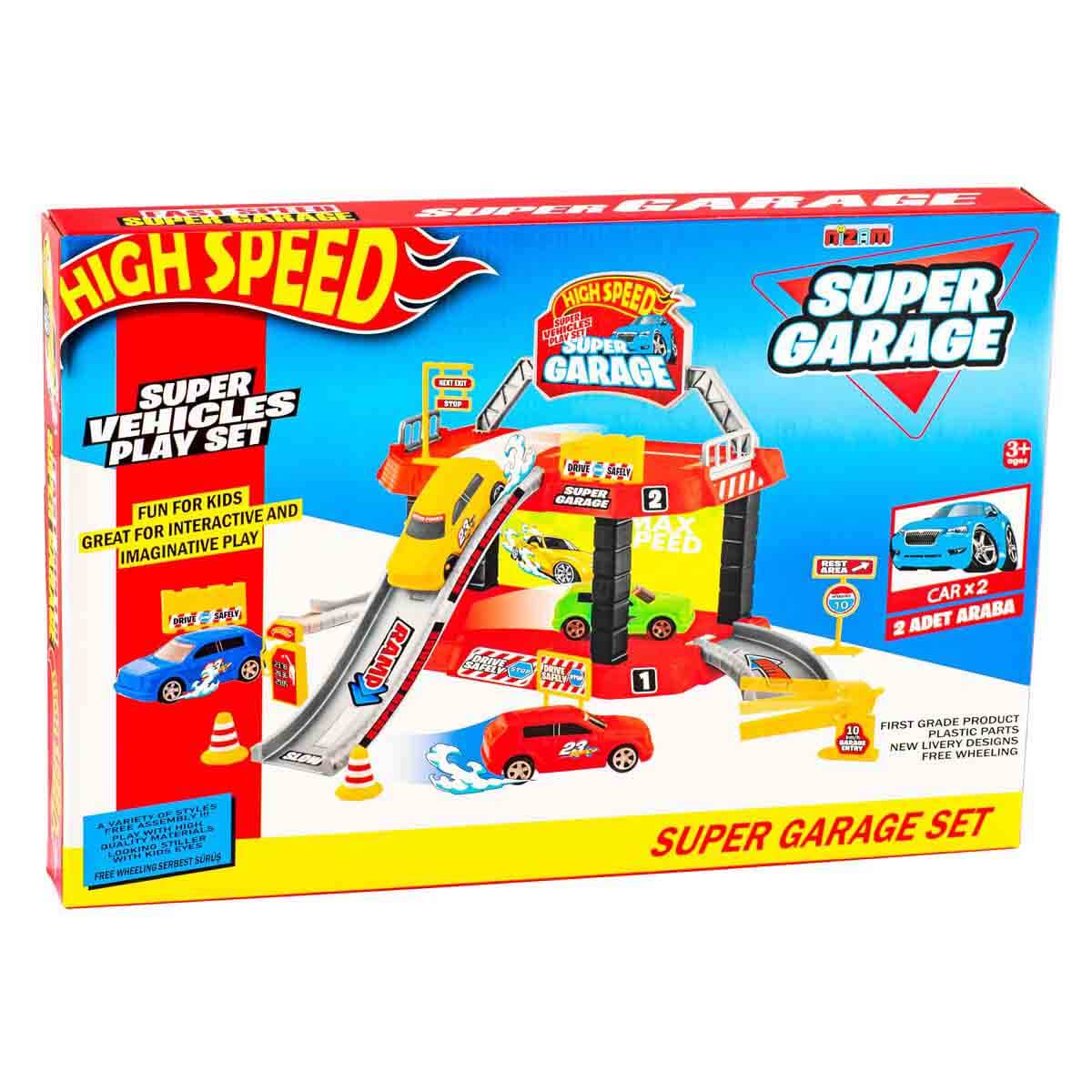 High Speed 4 Araçlı Süper Garaj Seti | Toyzz Shop