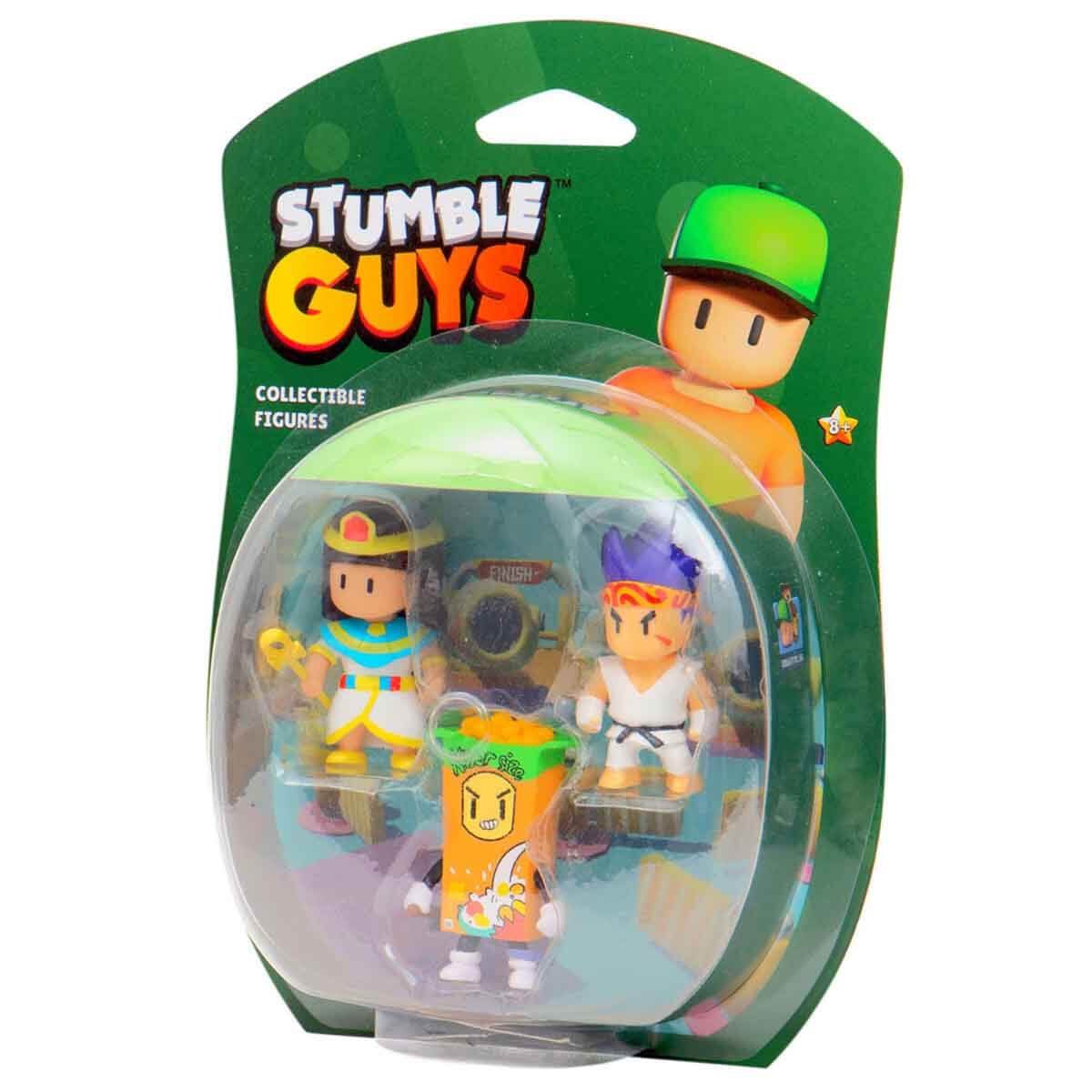 Stumble Guys 3'lü Figür Seti - Ninja Kai – Sprinkles – Green Alien