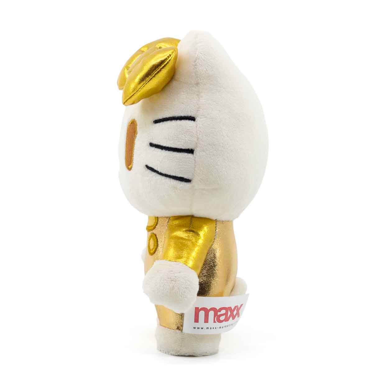 Hello Kitty ぬいぐるみ ゴールドドレス 王冠 Hello Kitty 50. Yıl Dönümü Golden Edition Peluş | Toyzz Shop