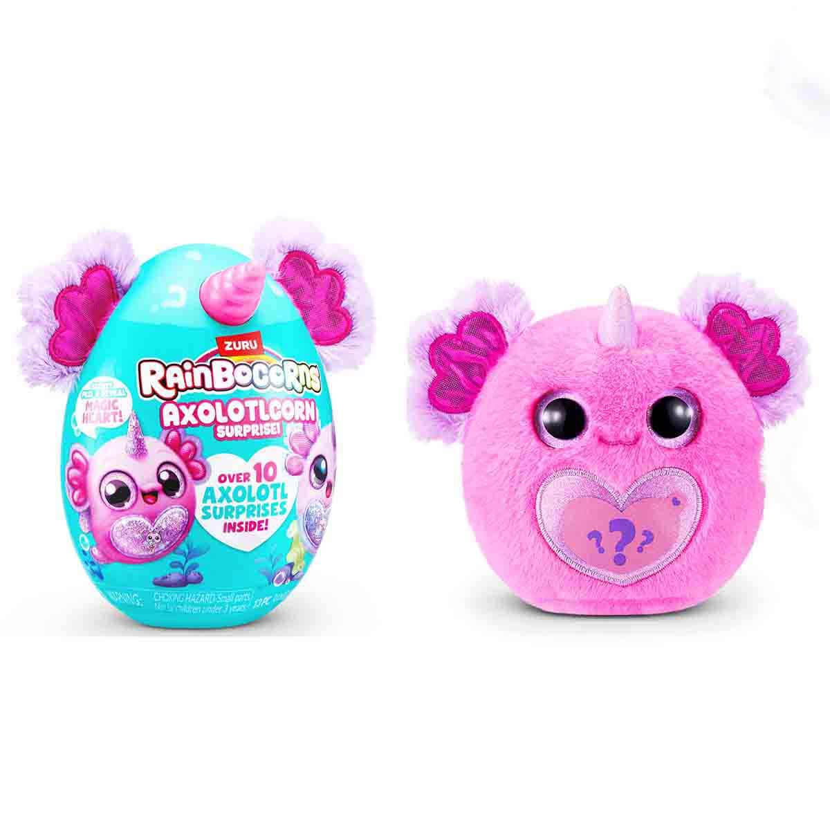 Rainbocorns Axolotlcorn Sürpriz Peluş RAR35000 - Mor-Pembe Desenli