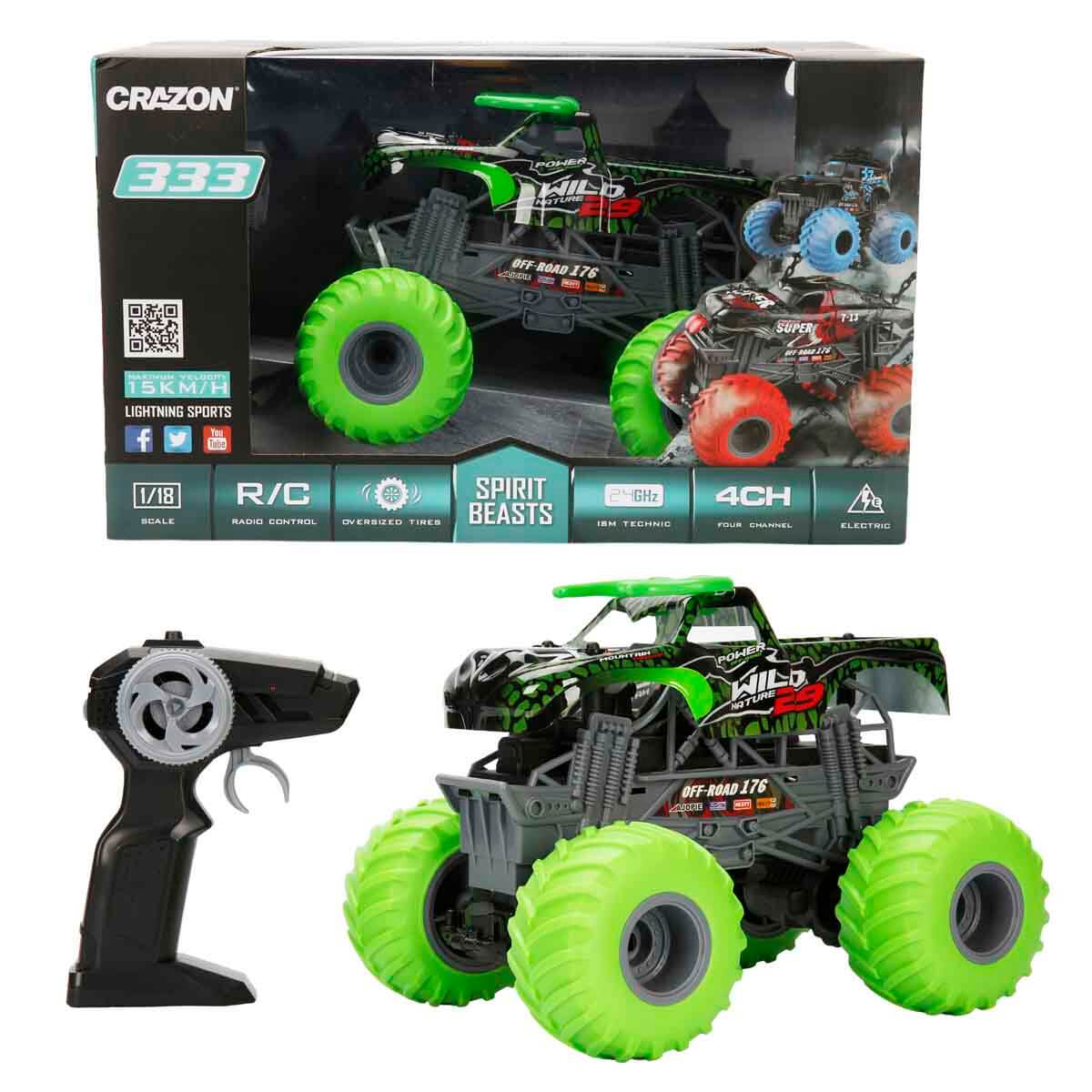 1:18 Spirit Beasts USB Şarjlı Uzaktan Kumandalı Off Road Araba