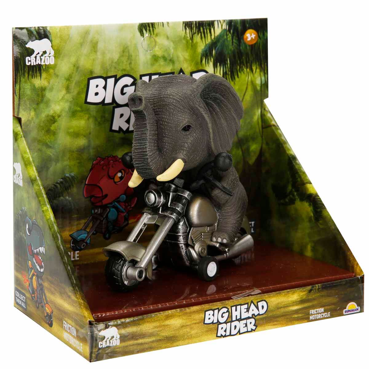 Crazoo Koca Kafalı Hayvan Figürlü Motosiklet - T Rex | Toyzz Shop