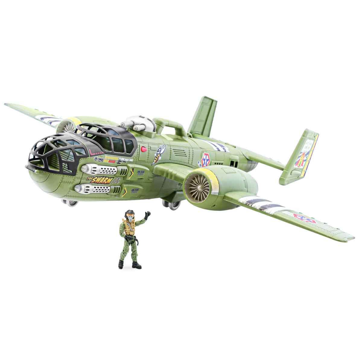 Sesli ve Işıklı The Corps Universe Beast Bomber Askeri Uçak 89 cm