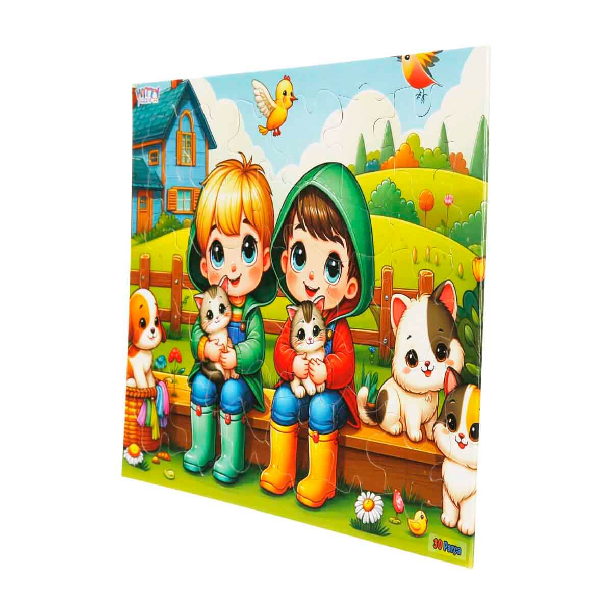 undefined - a784b_30_Parca_Puzzle_Sevimli_Cocuklar_ve_Hayvan_Dostlar.jpg