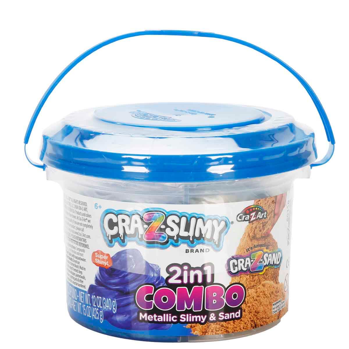 2in1 Cra-Z-Art Cra-Z-Slimy Combo Metalik Slime ve Kum Kovası