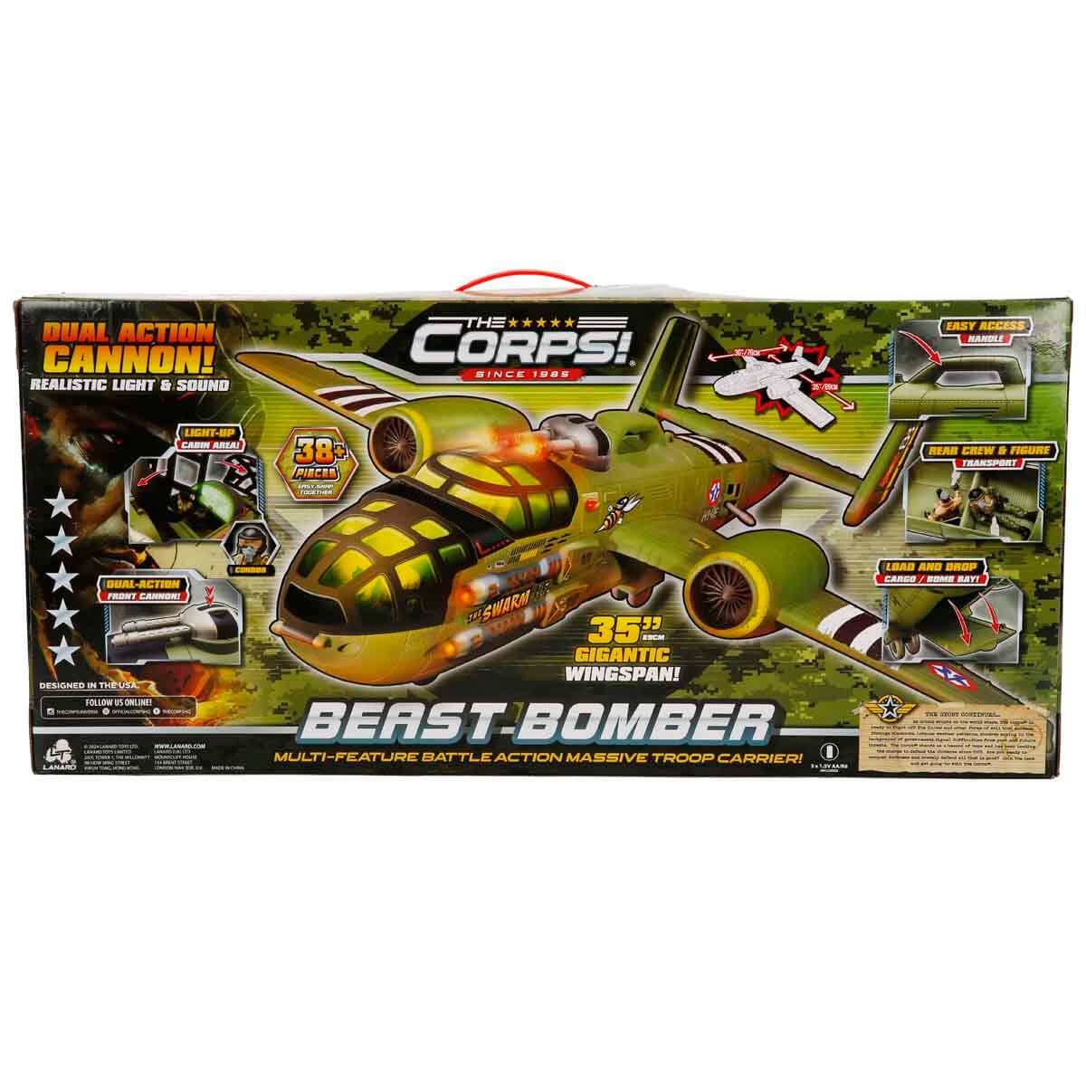 Sesli ve Işıklı The Corps Universe Beast Bomber Askeri Uçak 89 cm