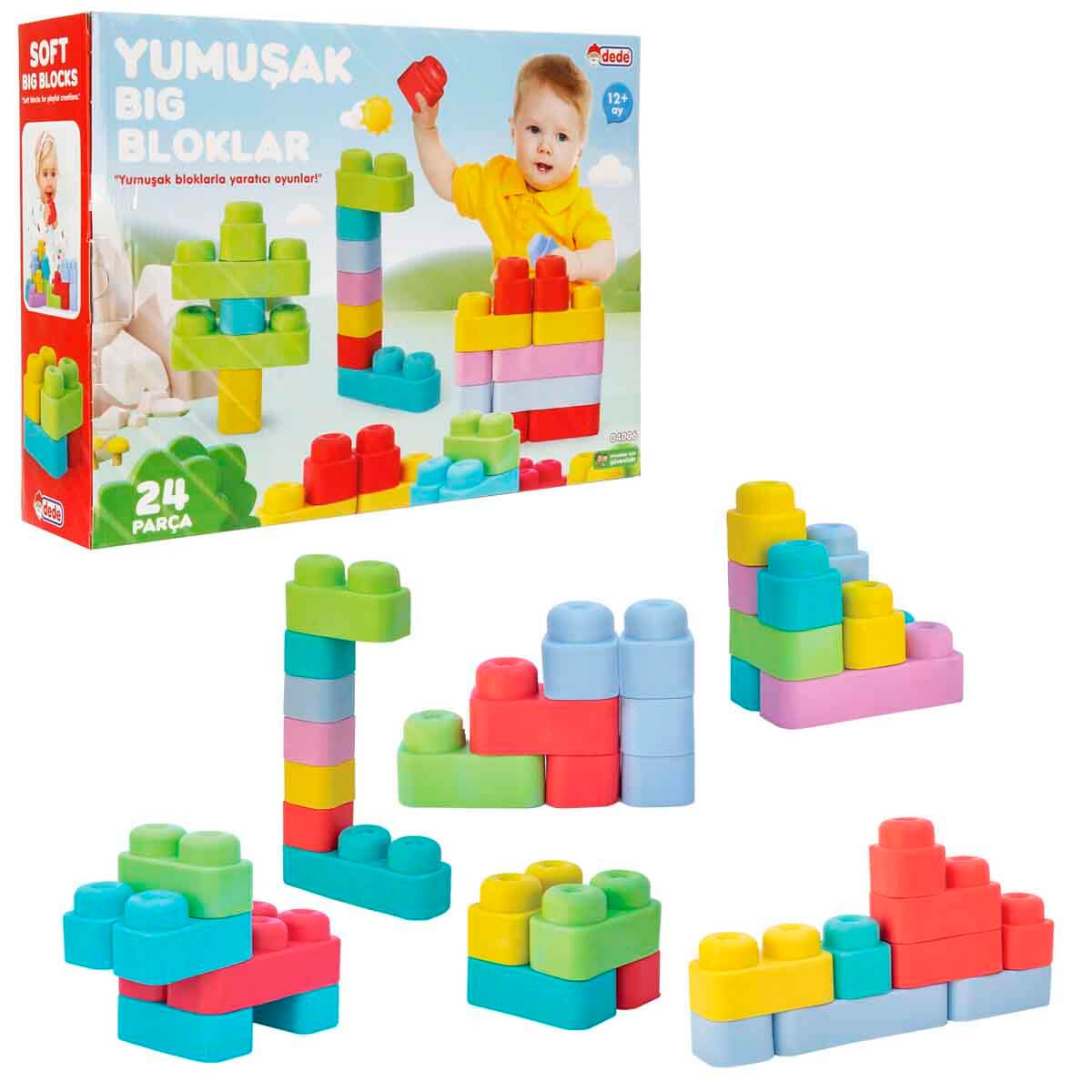 Yumuşak Big Bloklar 24 Parça | Toyzz Shop