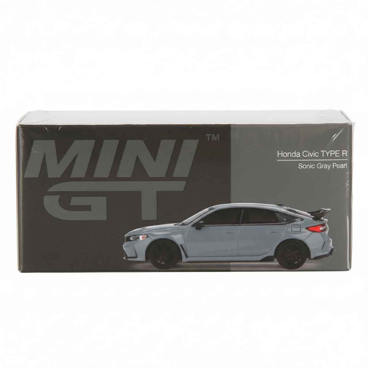 1:64 Mini GT Honda Civic Type R Sonic Gray Pearl Diecast Model