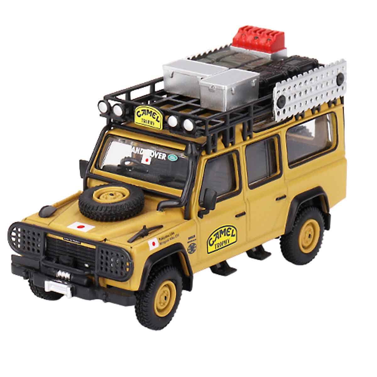 1:64 Mini GT Land Rover Defender 110 1989 Camel Trophy Amazon Team