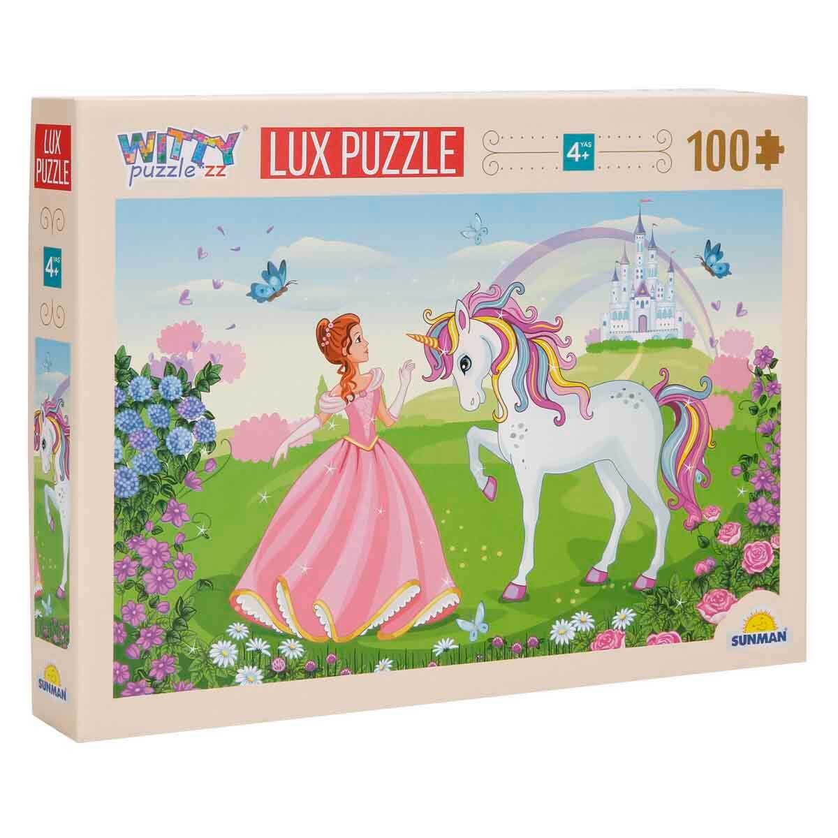 100 Parça Puzzle: Unicorn ve Prenses | Toyzz Shop