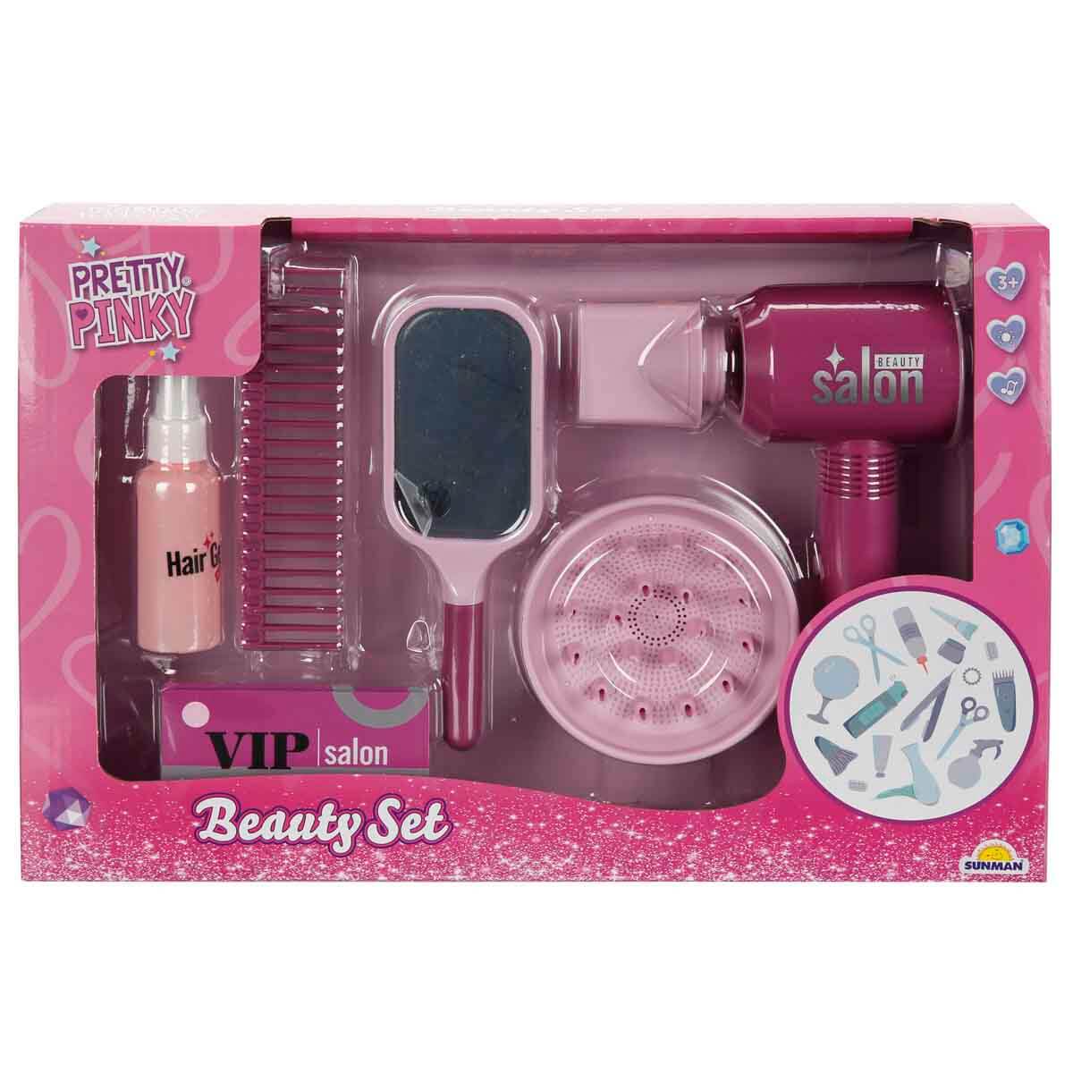 Pretty Pinky Sesli ve Işıklı Saç Tasarımı Güzellik Seti - Saç