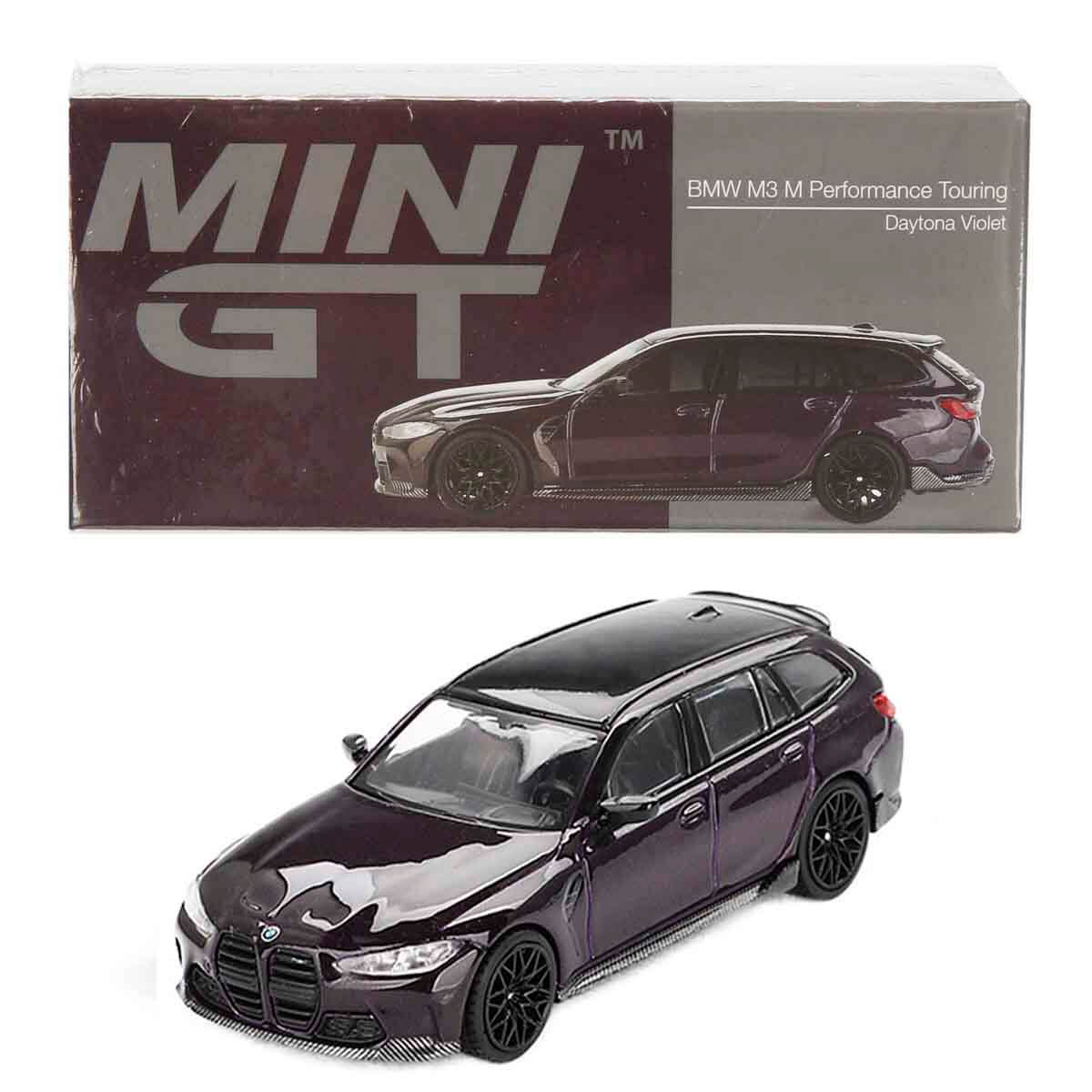 1:64 Mini Gt BMW M3 M Performance Touring Daytona Violet Diecast