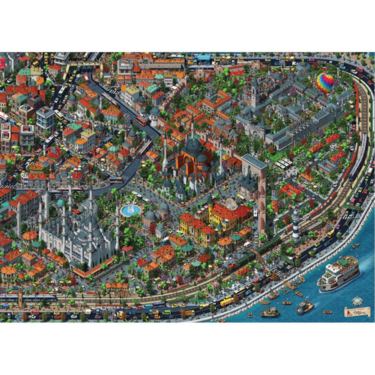 3000 Parça Puzzle : Fractal İstanbul | Toyzz Shop