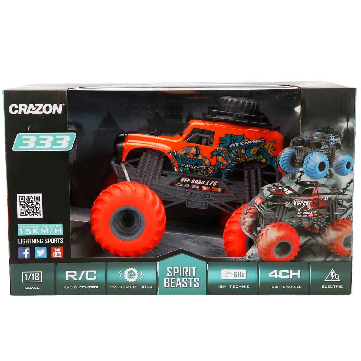 1:18 Spirit Beasts USB Şarjlı Uzaktan Kumandalı Off Road Araba