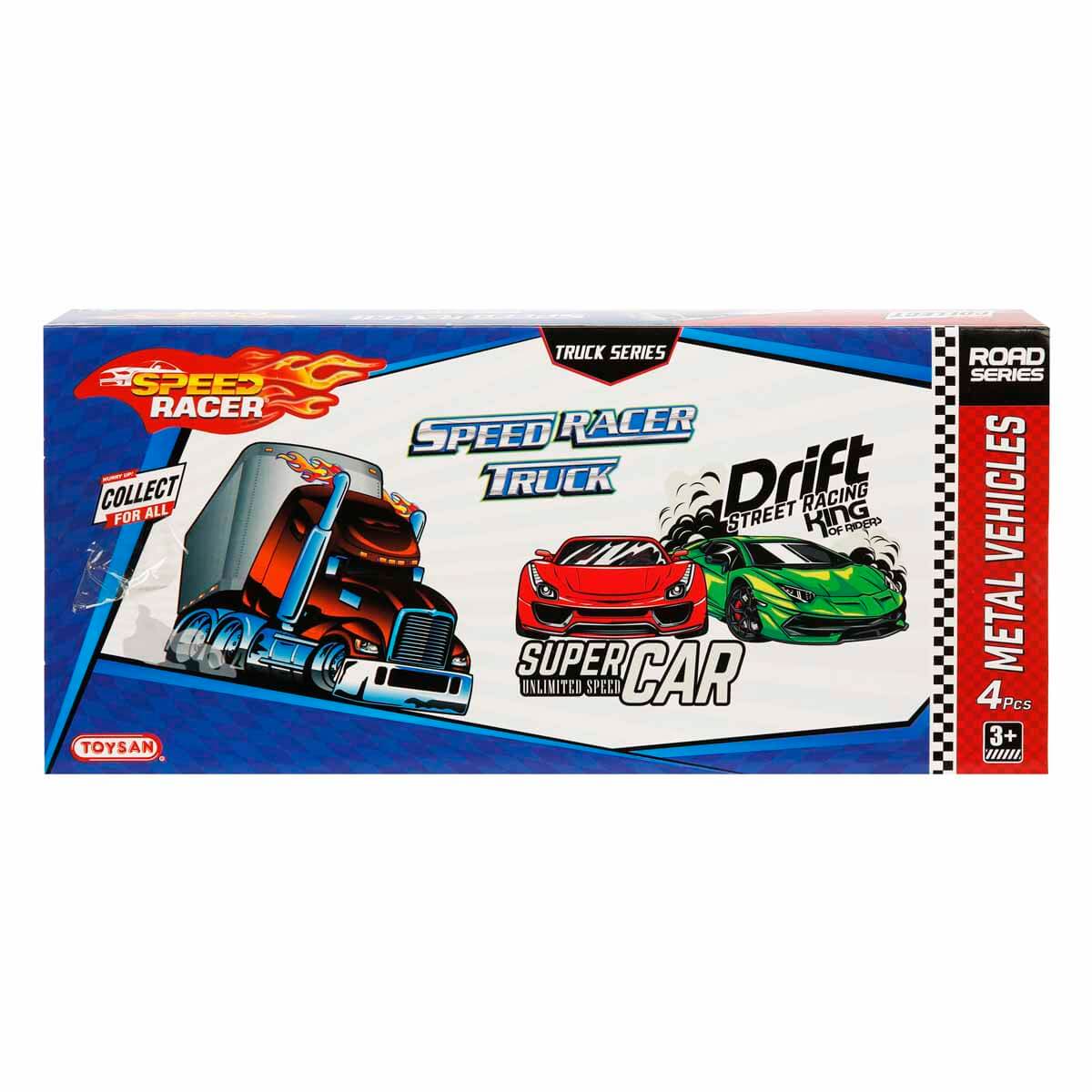 Speed Racer Tır ve Yarış Arabaları Oyun Seti - Turuncu Tır | Toyzz