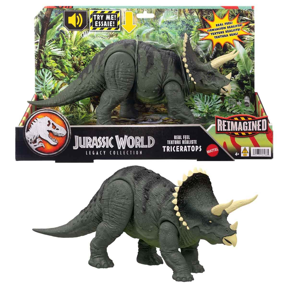 Sesli Jurassic World Legacy Collection Triceratops Figürü JLD29