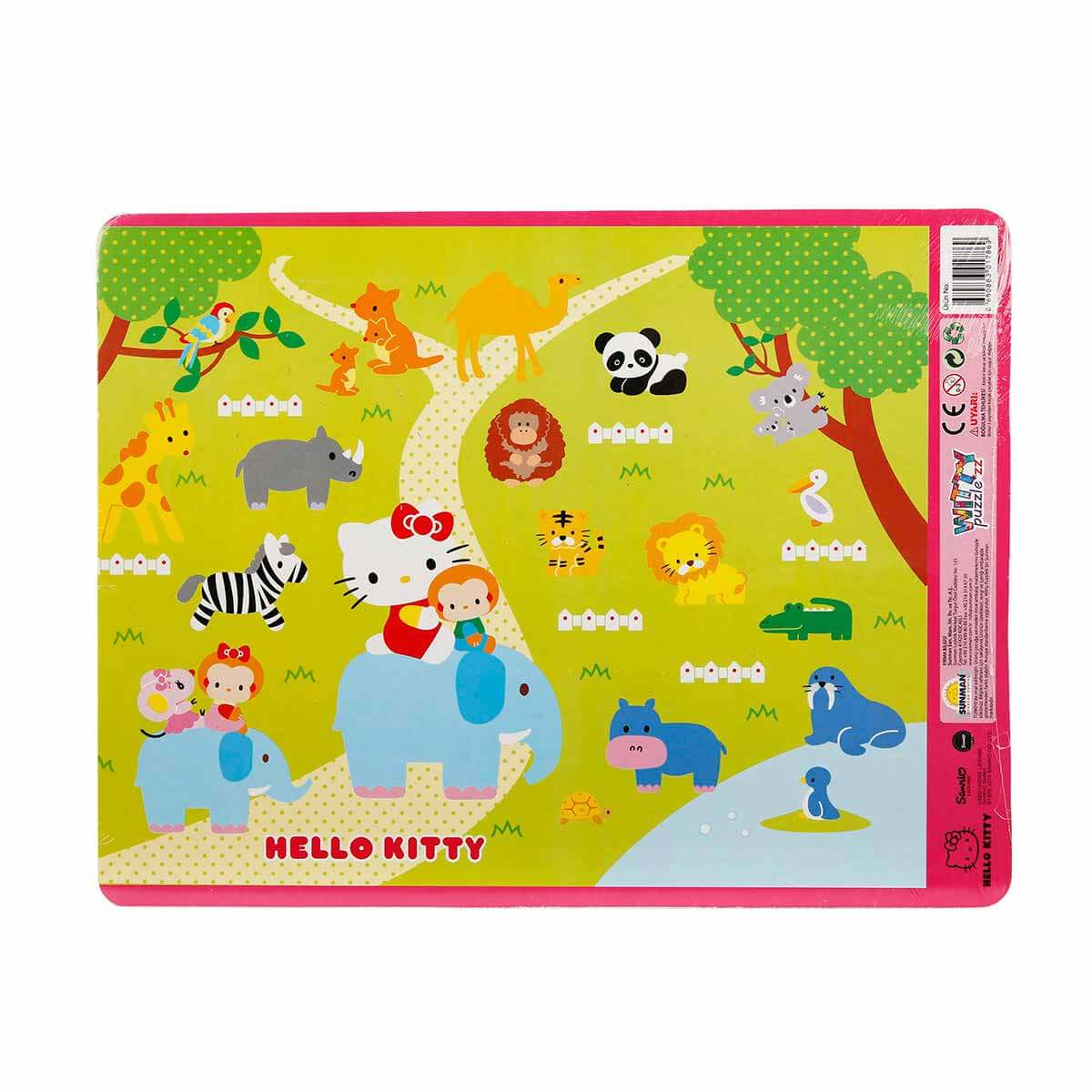 36 Parça Puzzle : Hello Kitty Hayvanat Bahçesinde | Toyzz Shop