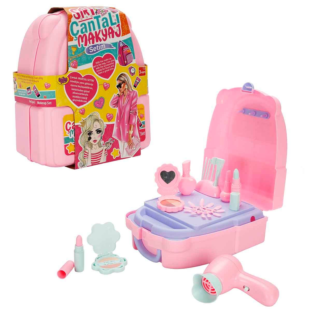 Sırt Çantalı Güzellik Seti - Pembe | Toyzz Shop