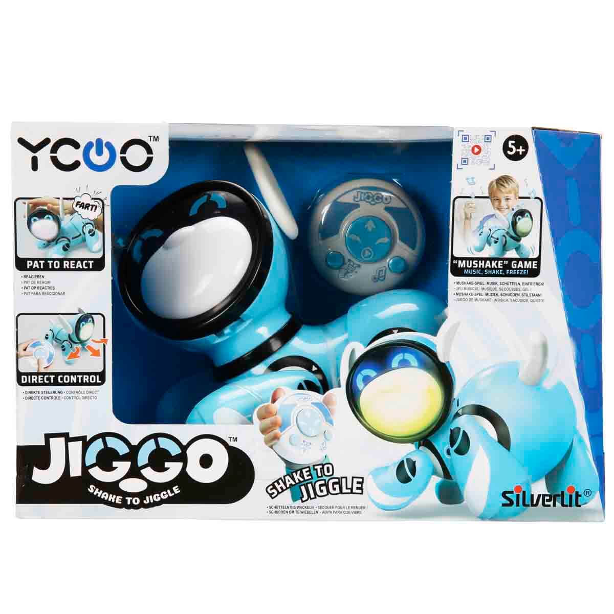 【美品】motto_kuma dog blue Silverlit Sesli ve Işıklı Uzaktan Kumandalı İnteraktif Robot Köpek