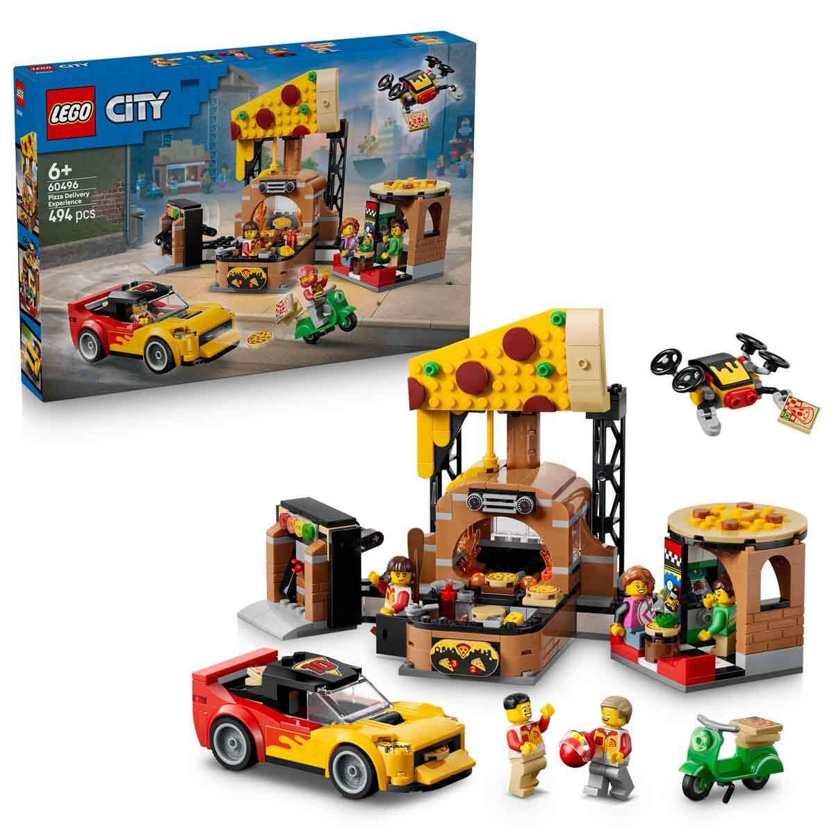 LEGO City Araçlarla Pizza Dağıtım Deneyimi 60496 - 6 Yaş ve Üzeri