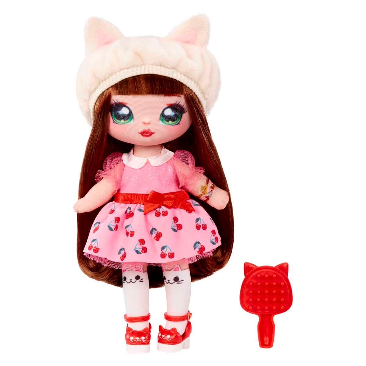 Poupée Na Na Na Surprise Cynthia Sweets - Série Sweetest Hearts - Cheveux Verts, Robe En Cœur - 19 Cm - 5 Ans+