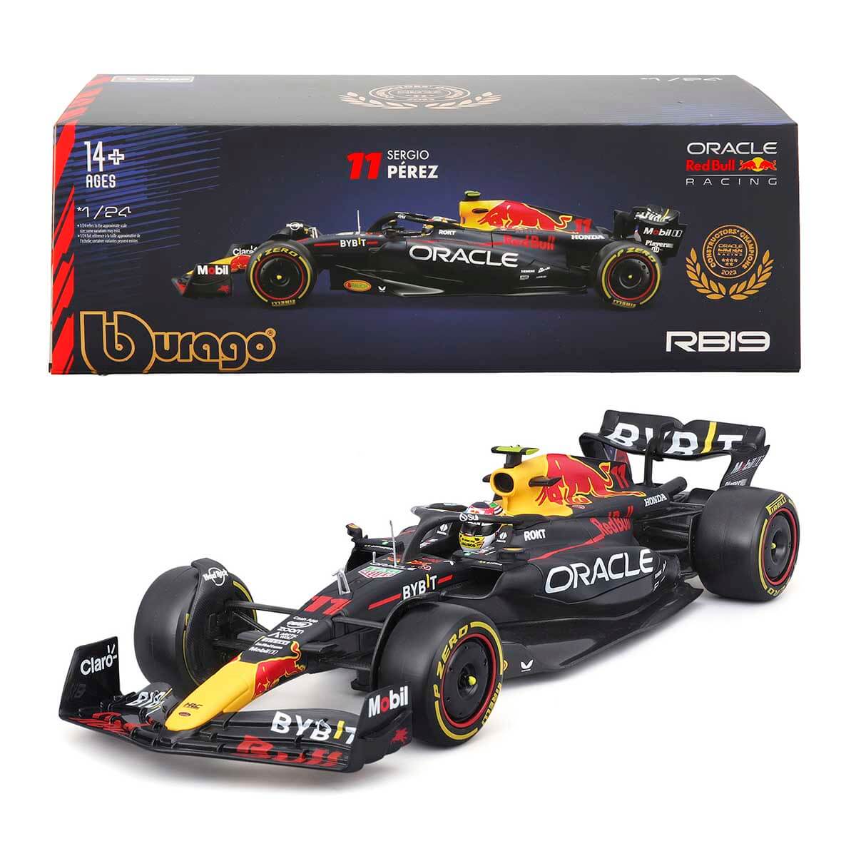1:24 Red Bull RB19 Formula 1 Yarış Arabası - 1-Max Verstappen
