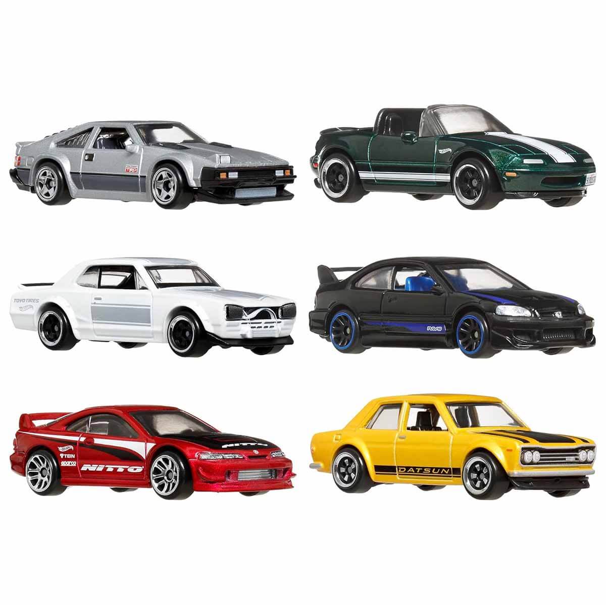 1:64 Hot Wheels Japon Temalı 6'lı Araba Seti JBY77 | Toyzz Shop