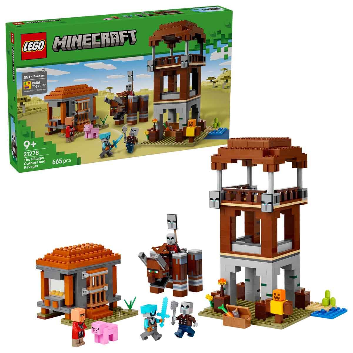 LEGO Minecraft Yağmacı Karakolu ve Çapulcu 21278 - 9 Yaş ve Üzeri