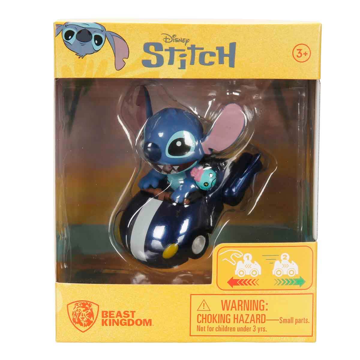 Disney Stitch Zoom Hero Serisi Çek Bırak Figürlü Araba - Lacivert