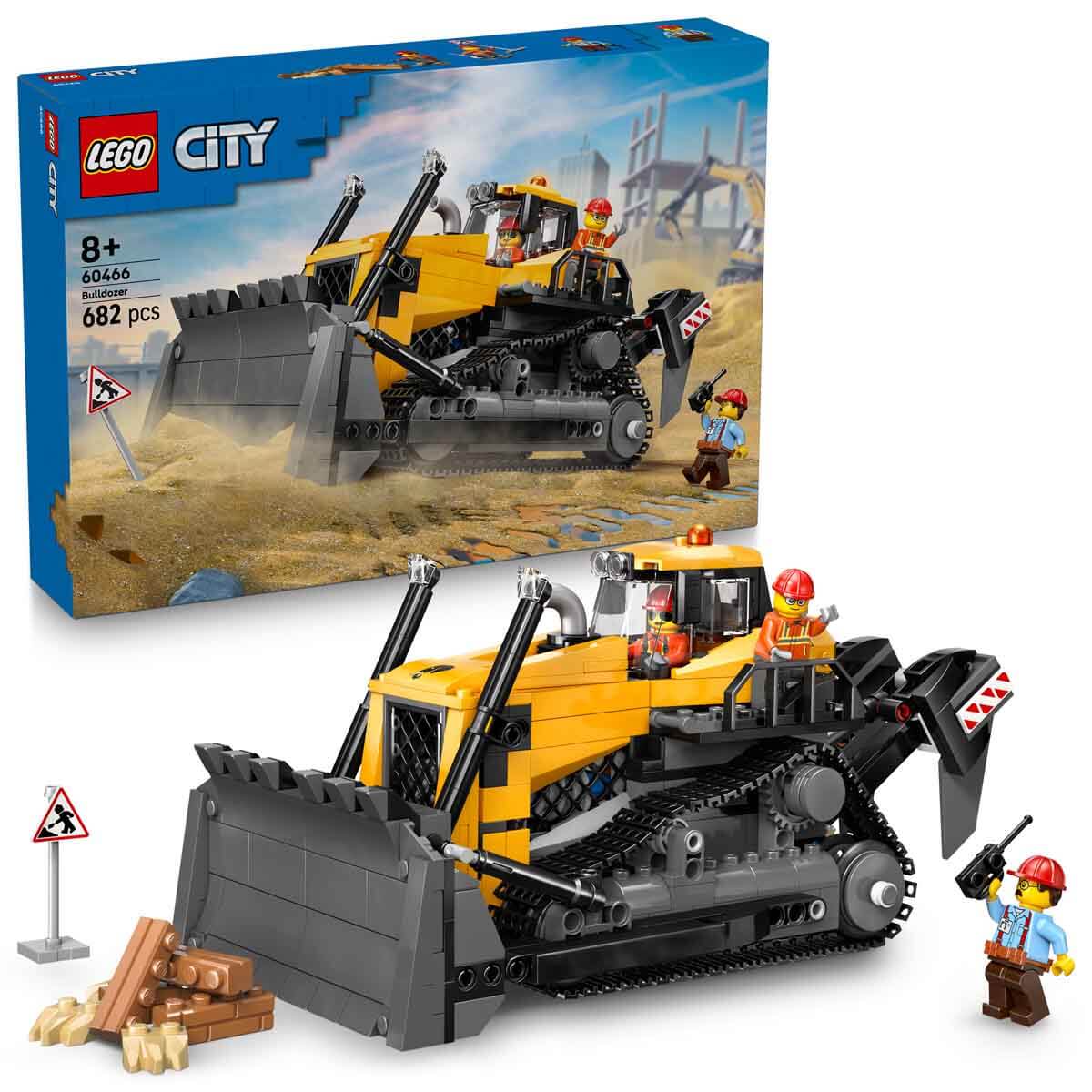 LEGO City Sarı Buldozer 60466 - 8 Yaş ve Üzeri Çocuklar için