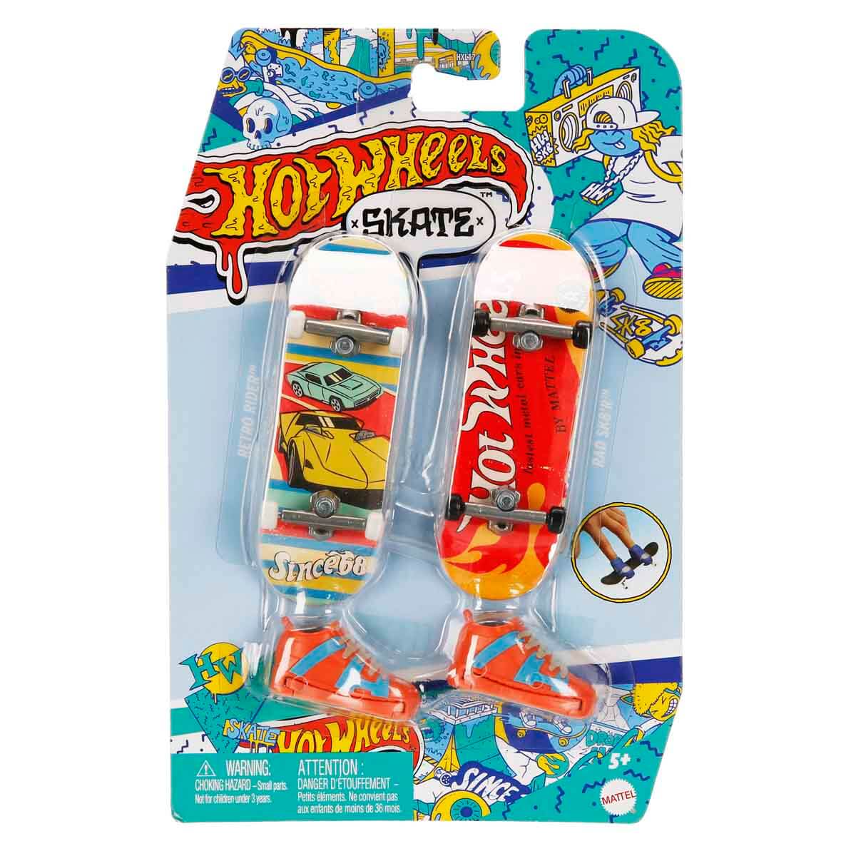 Hot Wheels Skate 2'li Retro Parmak Kaykayı HXL17 - Snake Strummer