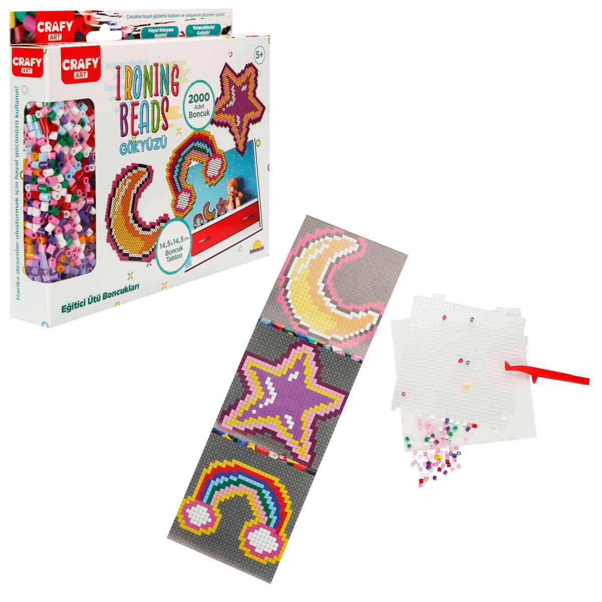 Crafy Ütü ile Yapışan Gökyüzü Boncuk Seti | Toyzz Shop
