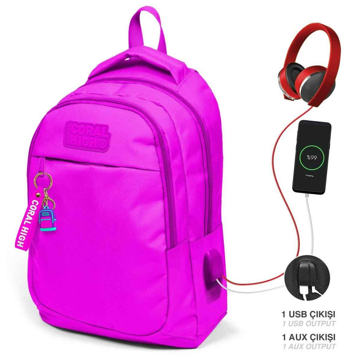 undefined - d6e30_Coral_High_USB-AUX_Soketli_Pembe_Okul_Cantasi_2431.jpg