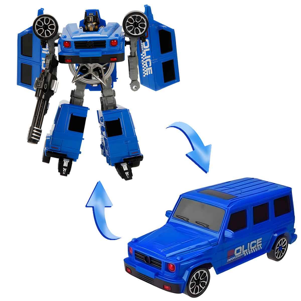 2in1 Warrior Arabaya Dönüşebilen Robot - Fast Flame - Mavi | Toyzz