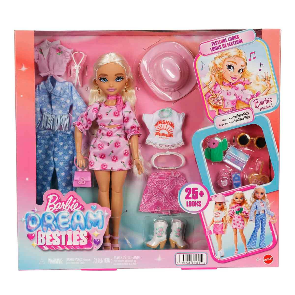 バービー人形 Barbie Dream Besties Festival Kombinleri Barbie Malibu Bebek ve