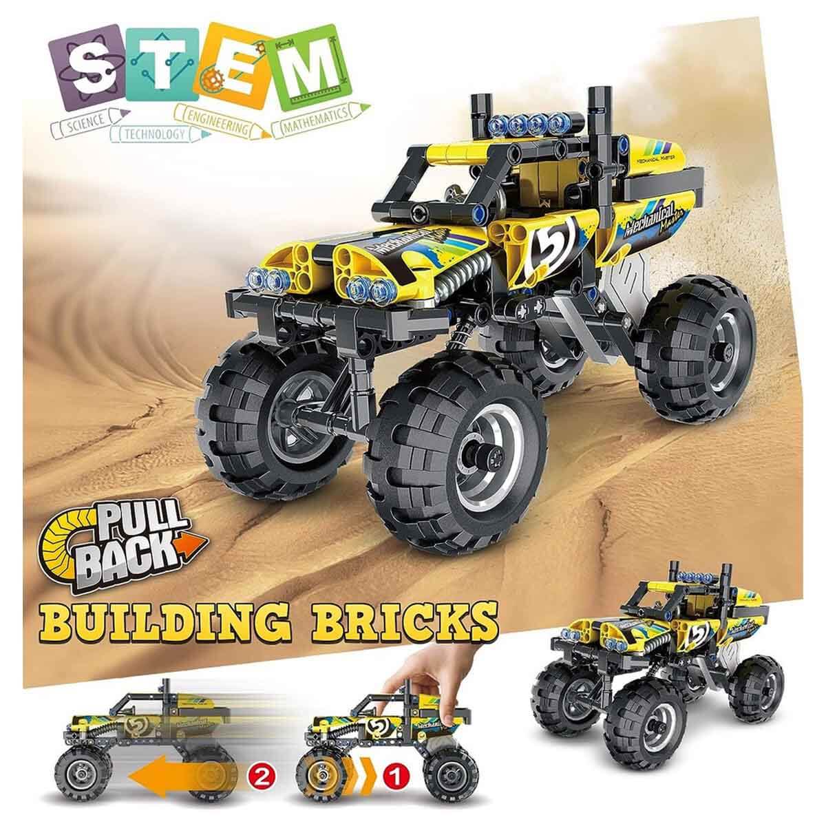 iM. Master Çek Bırak Sarı Arazi Aracı 199 Parça | Toyzz Shop