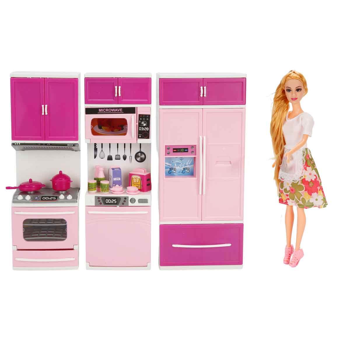 Cindy 3'lü Mutfak Setim - Sarı Saçlı Bebek | Toyzz Shop