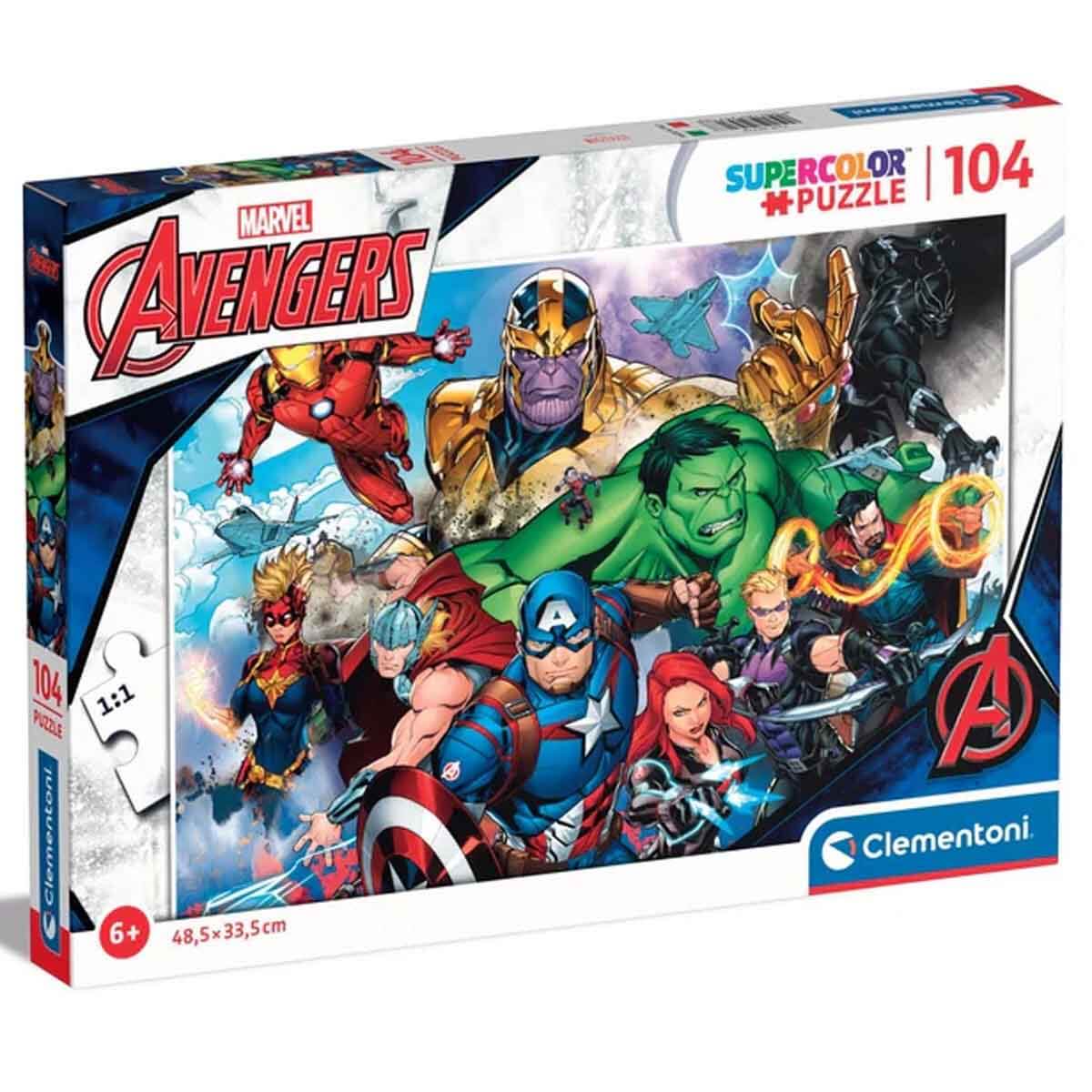 104 Parça Supercolor Puzzle: Marvel Avengers Macerası | Toyzz Shop