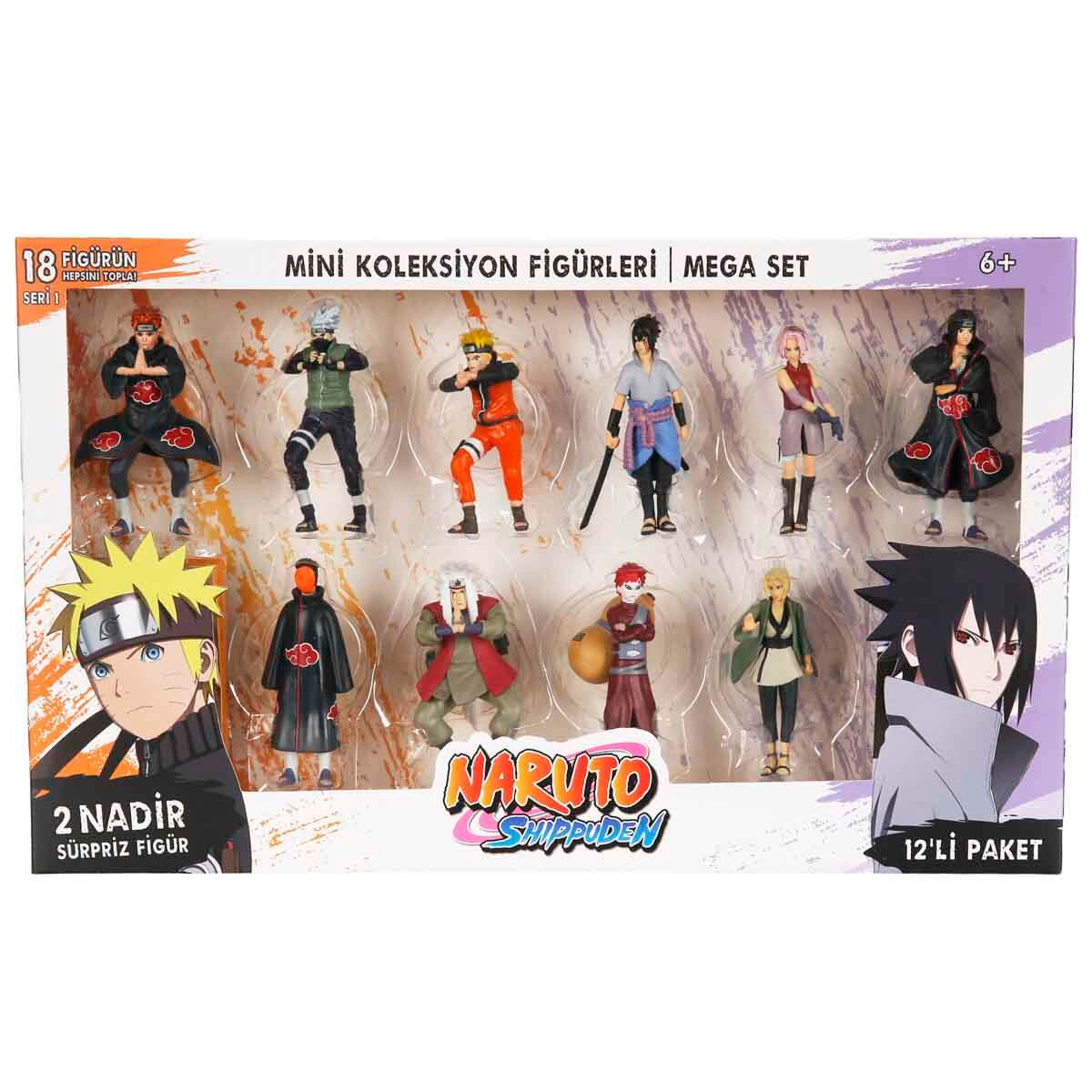 Naruto Shippuden 12'li Figür Seti S1 - Mor Hırkalı Hinata'Lı Set