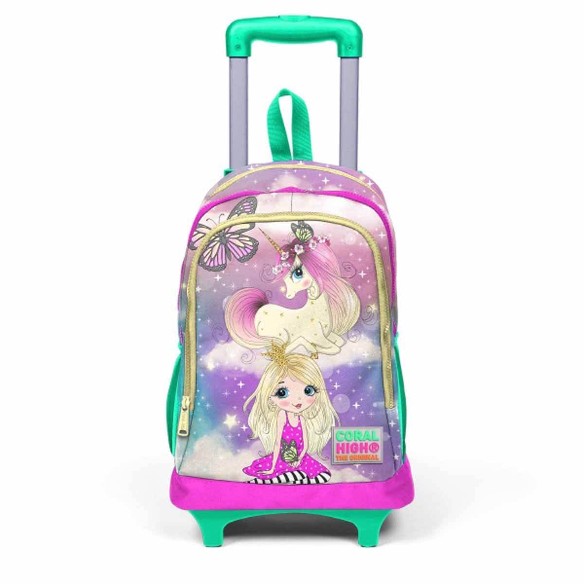 undefined - e2489_Coral_High_Unicorn_Prenses_Isikli_Tekerlekli_Cekce.jpg