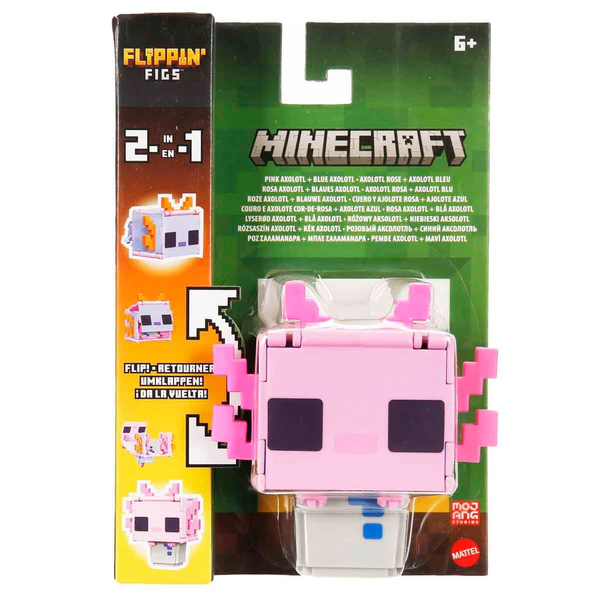 Minecraft Flipping' Figs 2in1 Dönüşen Figür HTL43 - Pink Axolotl