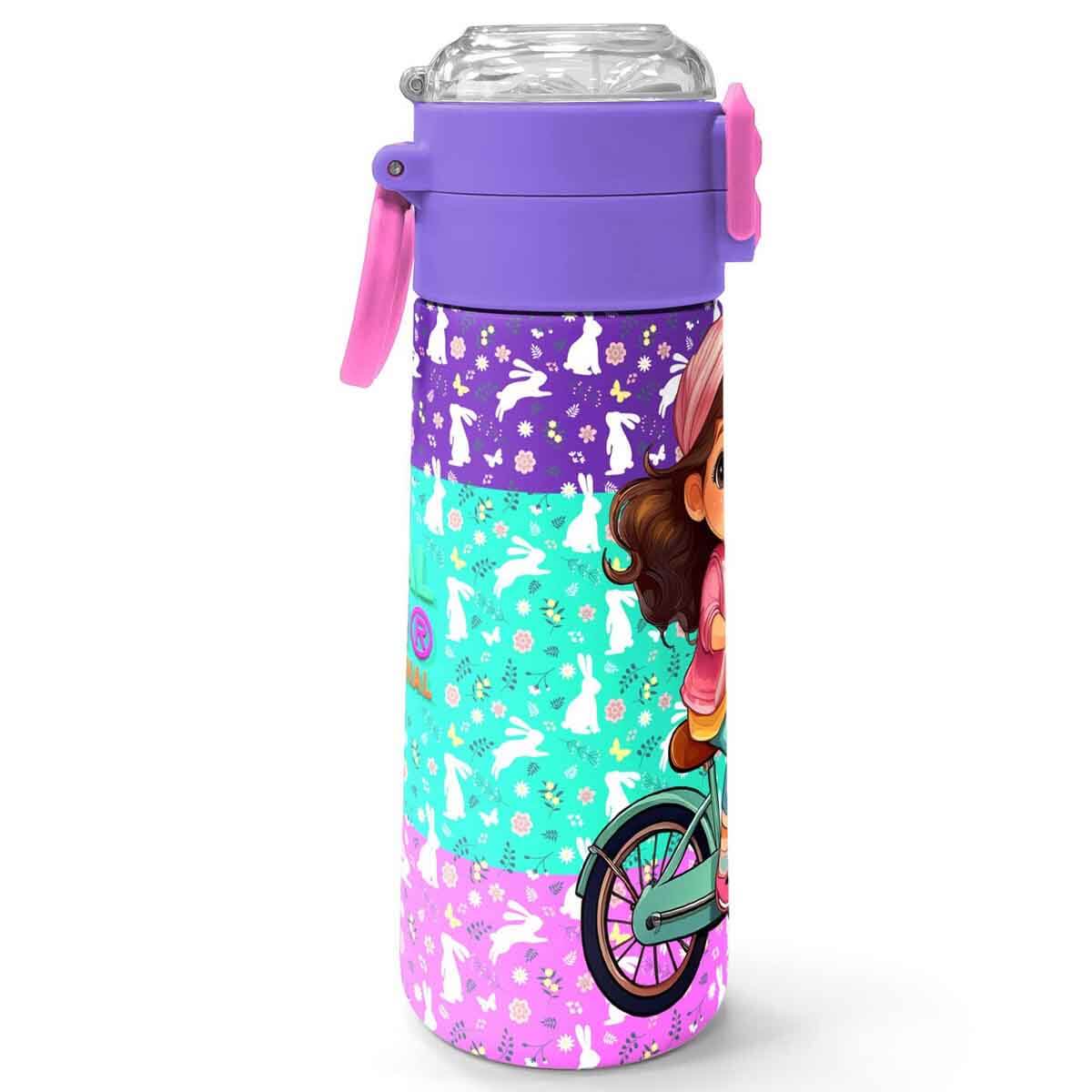 undefined - e2af1_Coral_High_Mor_Pembe_Bisikletli_Kiz_Desenli_Celik_.jpg