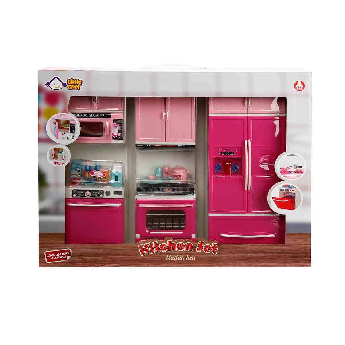 undefined - e4159_Little_Chef_Sesli_ve_Isikli_3lu_Mutfak_Seti_Pembe.jpg
